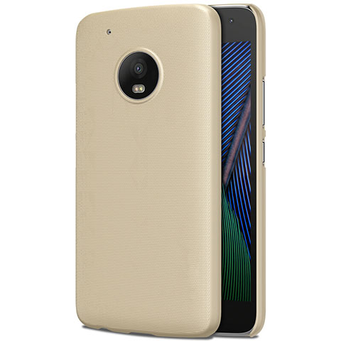 Schutzhülle Kunststoff Hülle Matt für Motorola Moto G5 Plus Gold