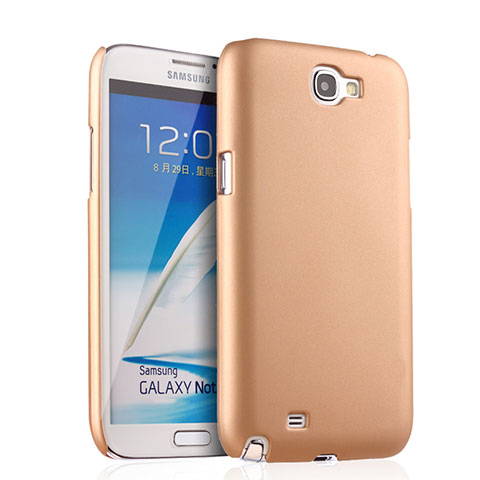 Schutzhülle Kunststoff Hülle Matt für Samsung Galaxy Note 2 N7100 N7105 Gold