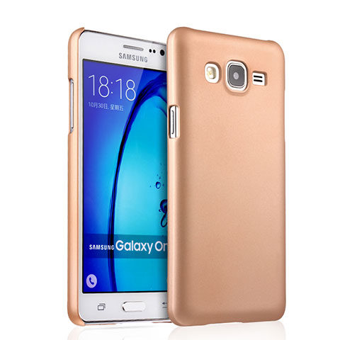 Schutzhülle Kunststoff Hülle Matt für Samsung Galaxy On7 Pro Gold