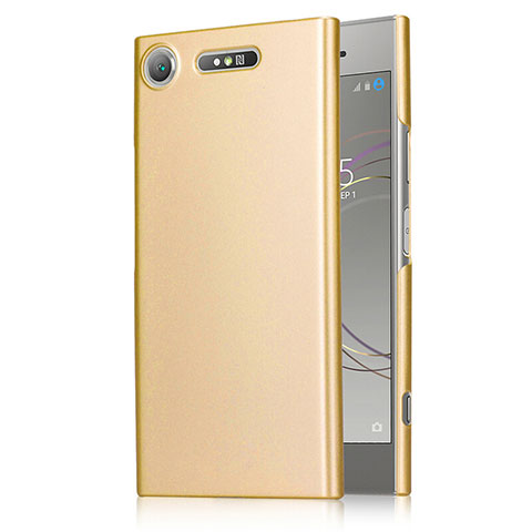 Schutzhülle Kunststoff Hülle Matt M01 für Sony Xperia XZ1 Gold