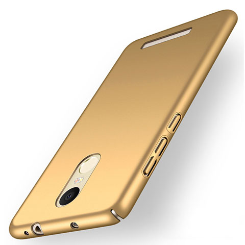 Schutzhülle Kunststoff Hülle Matt M01 für Xiaomi Redmi Note 3 Gold