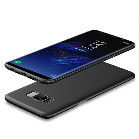 Schutzhülle Kunststoff Hülle Matt M08 für Samsung Galaxy S8 Plus Schwarz