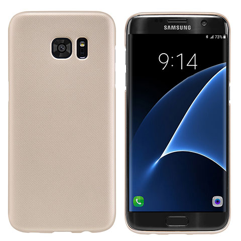 Schutzhülle Kunststoff Hülle Matt M10 für Samsung Galaxy S7 Edge G935F Gold