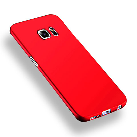 Schutzhülle Kunststoff Hülle Matt Q02 für Samsung Galaxy S6 Edge+ Plus SM-G928F Rot