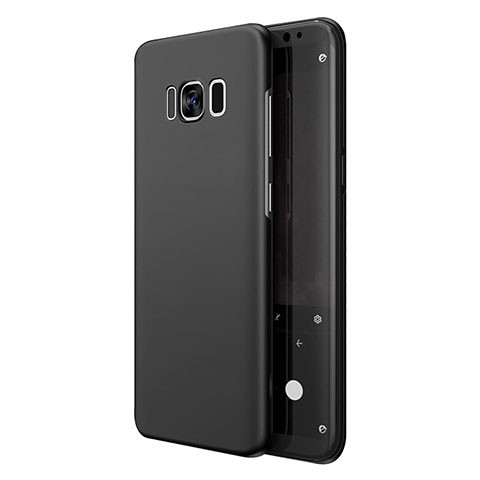 Schutzhülle Kunststoff Hülle Matt R03 für Samsung Galaxy S8 Plus Schwarz