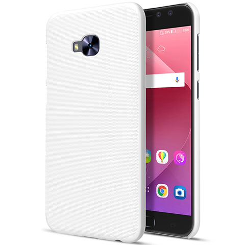Schutzhülle Kunststoff Tasche Matt für Asus Zenfone 4 Selfie Pro Weiß