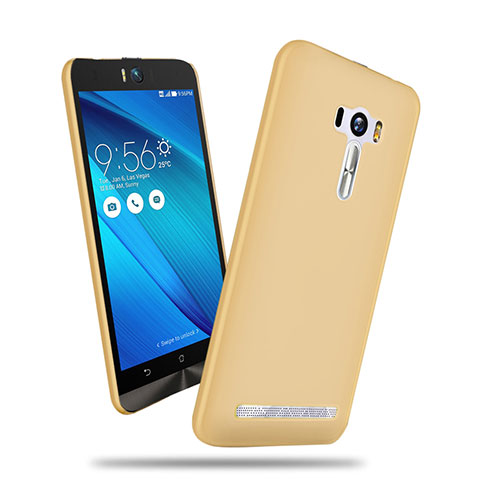 Schutzhülle Kunststoff Tasche Matt für Asus Zenfone Selfie ZD551KL Gold