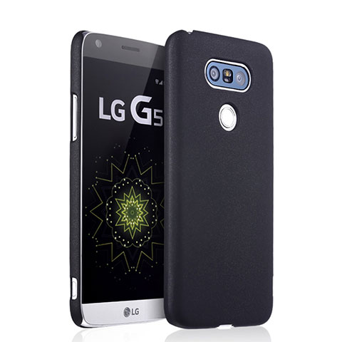 Schutzhülle Kunststoff Tasche Matt für LG G5 Schwarz