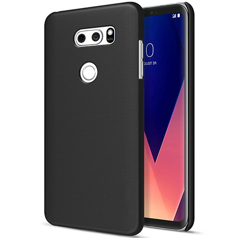 Schutzhülle Kunststoff Tasche Matt für LG V30 Schwarz