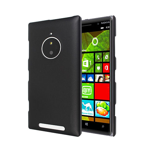 Schutzhülle Kunststoff Tasche Matt für Nokia Lumia 830 Schwarz