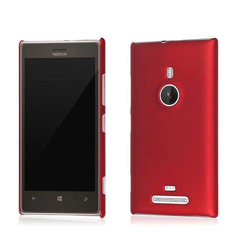 Schutzhülle Kunststoff Tasche Matt für Nokia Lumia 925 Rot