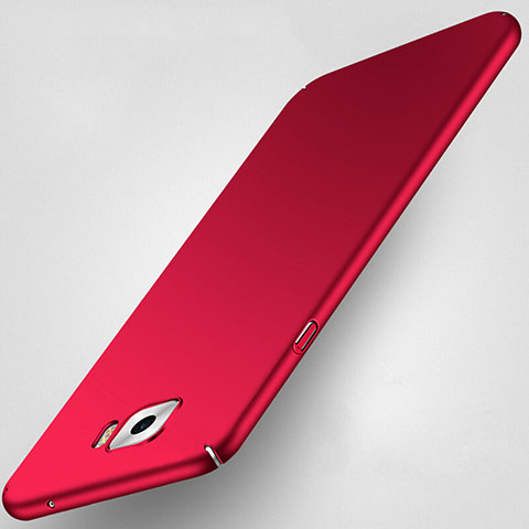 Schutzhülle Kunststoff Tasche Matt für Samsung Galaxy C7 Pro C7010 Rot