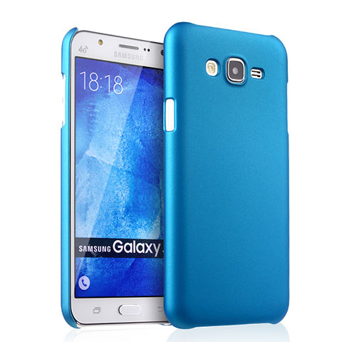 Schutzhülle Kunststoff Tasche Matt für Samsung Galaxy J7 SM-J700F J700H Hellblau