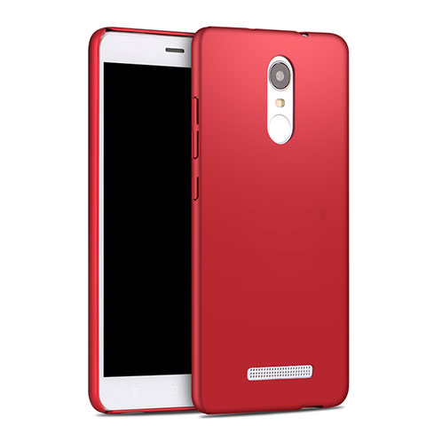 Schutzhülle Kunststoff Tasche Matt für Xiaomi Redmi Note 3 Rot