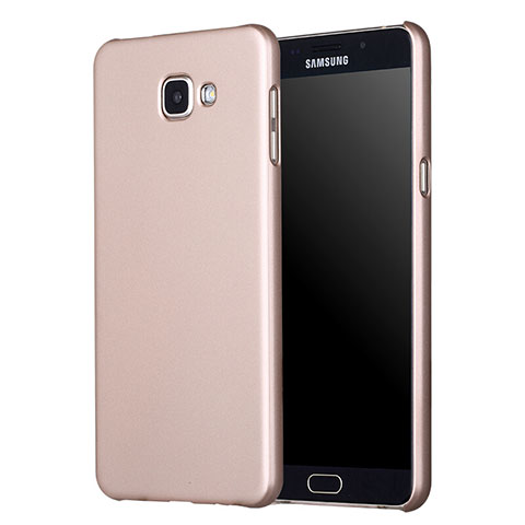 Schutzhülle Kunststoff Tasche Matt M01 für Samsung Galaxy A7 (2017) A720F Gold