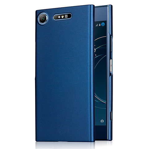 Schutzhülle Kunststoff Tasche Matt M01 für Sony Xperia XZ1 Blau