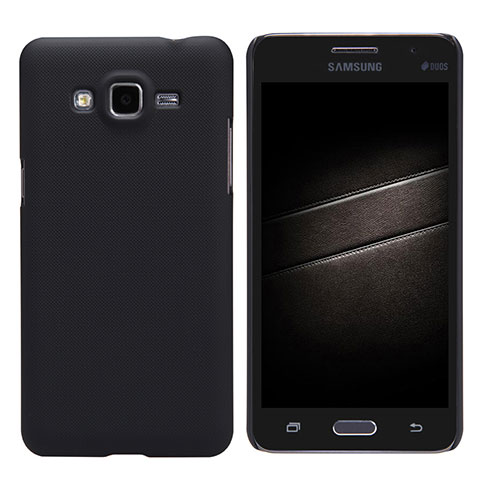Schutzhülle Kunststoff Tasche Matt M02 für Samsung Galaxy Grand Prime SM-G530H Schwarz
