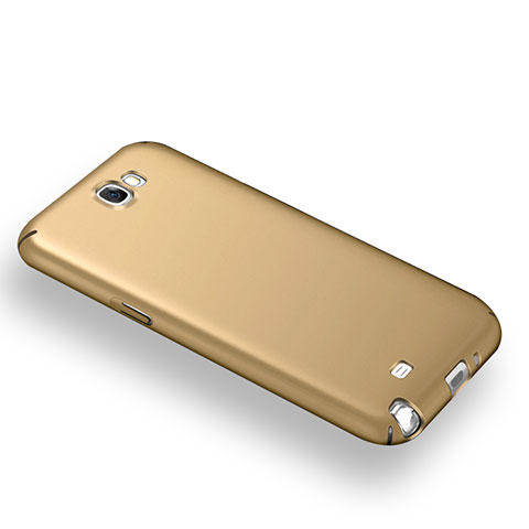 Schutzhülle Kunststoff Tasche Matt M03 für Samsung Galaxy Note 2 N7100 N7105 Gold