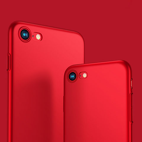 Schutzhülle Kunststoff Tasche Matt M10 für Apple iPhone SE (2020) Rot