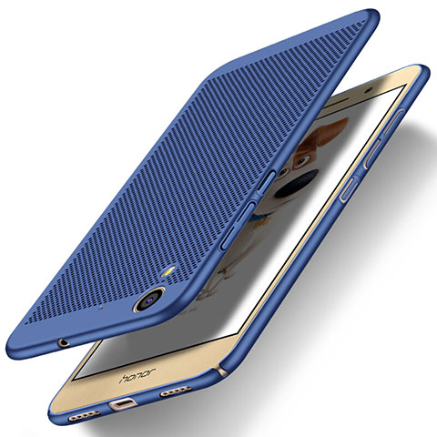 Schutzhülle Kunststoff Tasche Punkte Loch für Huawei Honor 5A Blau