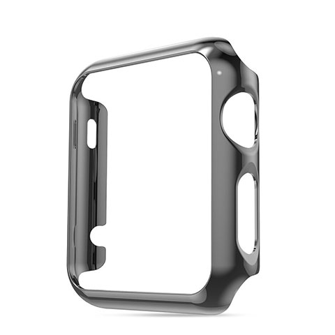 Schutzhülle Luxus Aluminium Metall Rahmen für Apple iWatch 3 38mm Grau