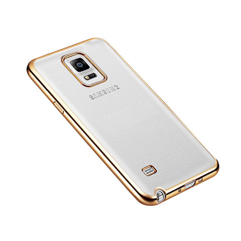 Schutzhülle Luxus Aluminium Metall Rahmen für Samsung Galaxy Note 4 Duos N9100 Dual SIM Gold