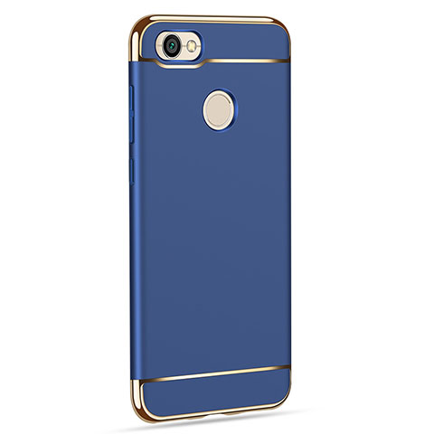 Schutzhülle Luxus Metall Rahmen und Kunststoff für Xiaomi Redmi Y1 Blau