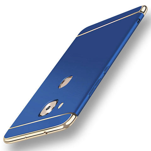 Schutzhülle Luxus Metall Rahmen und Kunststoff Schutzhülle Tasche M01 für Huawei G8 Blau