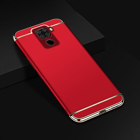 Schutzhülle Luxus Metall Rahmen und Kunststoff Schutzhülle Tasche M01 für Huawei Mate 30 Lite Rot