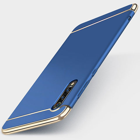 Schutzhülle Luxus Metall Rahmen und Kunststoff Schutzhülle Tasche M01 für Xiaomi Mi 9 Lite Blau