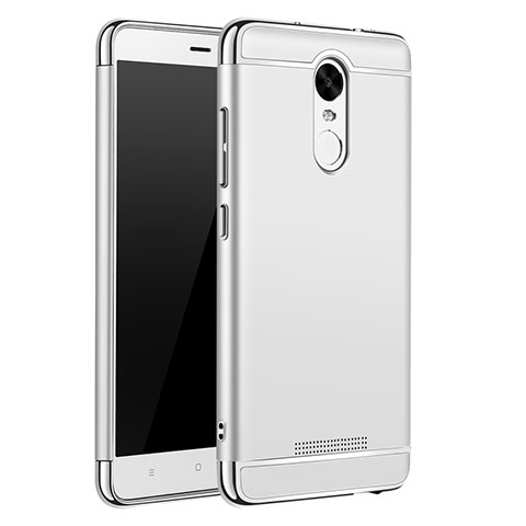 Schutzhülle Luxus Metall Rahmen und Kunststoff Schutzhülle Tasche M01 für Xiaomi Redmi Note 3 Pro Silber