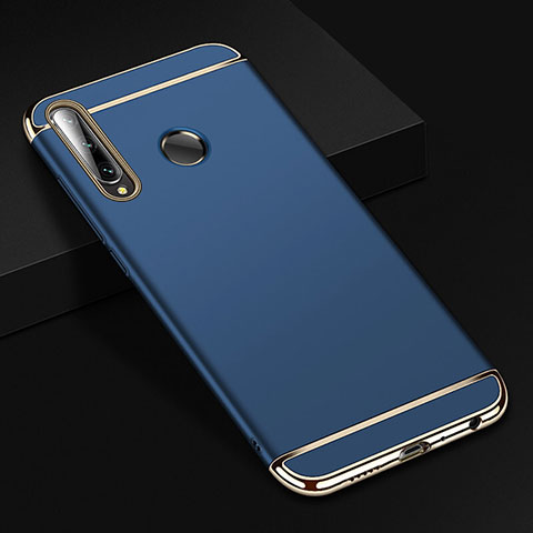 Schutzhülle Luxus Metall Rahmen und Kunststoff Schutzhülle Tasche T01 für Huawei Honor 20 Lite Blau