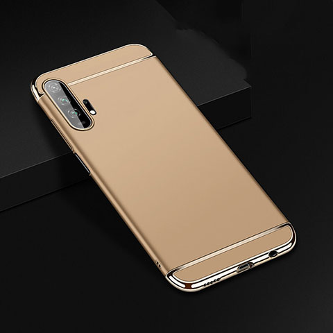 Schutzhülle Luxus Metall Rahmen und Kunststoff Schutzhülle Tasche T01 für Huawei Honor 20 Pro Gold