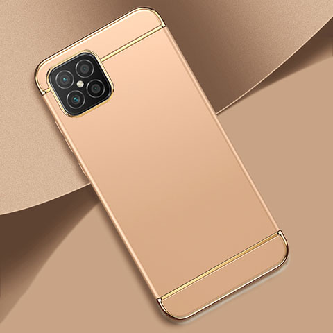 Schutzhülle Luxus Metall Rahmen und Kunststoff Schutzhülle Tasche T01 für Huawei Nova 8 SE 5G Gold