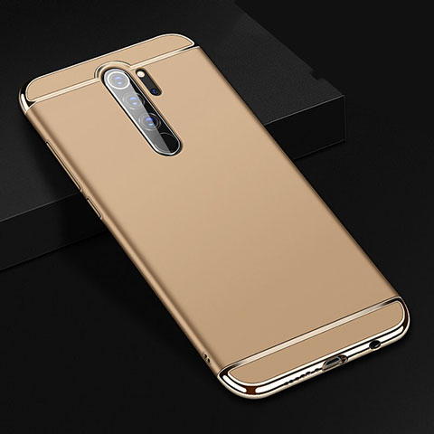 Schutzhülle Luxus Metall Rahmen und Kunststoff Schutzhülle Tasche T01 für Xiaomi Redmi Note 8 Pro Gold