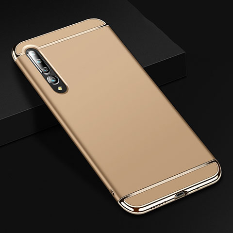 Schutzhülle Luxus Metall Rahmen und Kunststoff Schutzhülle Tasche T02 für Xiaomi Mi 10 Pro Gold