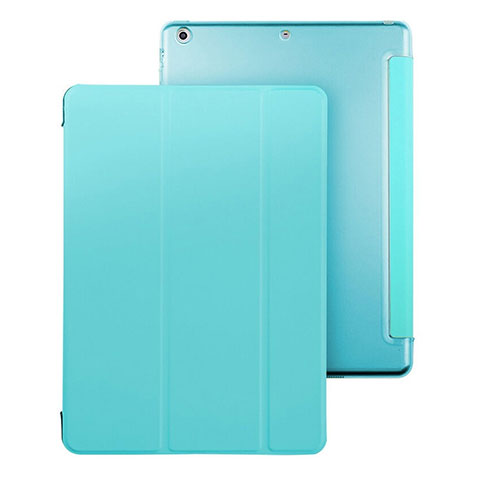 Schutzhülle Stand Tasche Leder für Apple iPad Air Hellblau