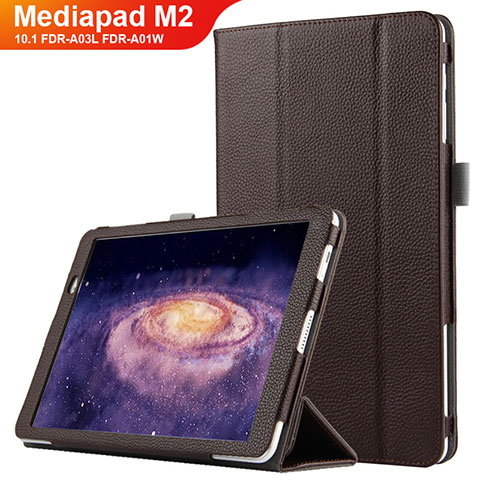 Schutzhülle Stand Tasche Leder für Huawei MediaPad M2 10.1 FDR-A03L FDR-A01W Braun