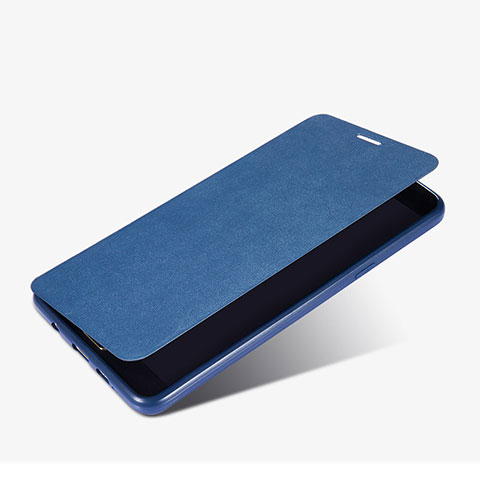 Schutzhülle Stand Tasche Leder für Samsung Galaxy A9 Pro (2016) SM-A9100 Blau