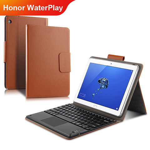 Schutzhülle Stand Tasche Leder L01 für Huawei Honor WaterPlay 10.1 HDN-W09 Gold