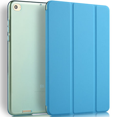 Schutzhülle Stand Tasche Leder L02 für Xiaomi Mi Pad 2 Blau