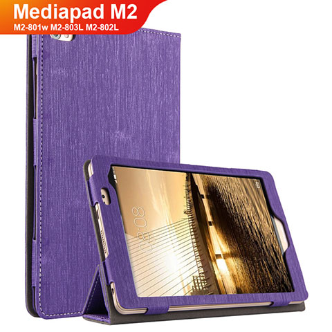 Schutzhülle Stand Tasche Stoff für Huawei Mediapad M2 8 M2-801w M2-803L M2-802L Violett