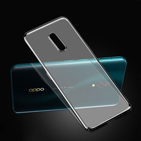 Schutzhülle Ultra Dünn Handyhülle Hülle Durchsichtig Transparent Tasche für Oppo Realme X Schwarz
