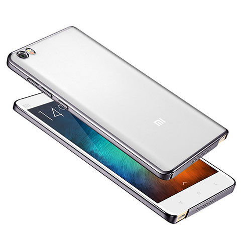 Schutzhülle Ultra Dünn Handyhülle Hülle Durchsichtig Transparent Tasche für Xiaomi Mi Note Grau