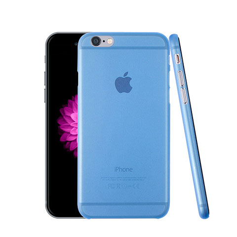 Schutzhülle Ultra Dünn Hülle Durchsichtig Transparent Matt für Apple iPhone 6 Plus Blau