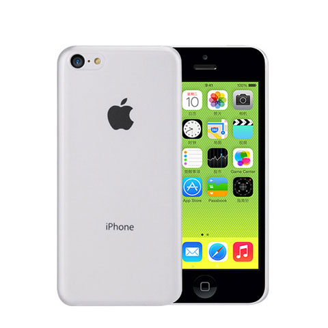 Schutzhülle Ultra Dünn Tasche Durchsichtig Transparent Matt für Apple iPhone 5C Weiß