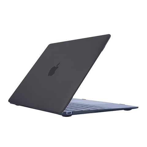 Schutzhülle Ultra Dünn Tasche Durchsichtig Transparent Matt für Apple MacBook 12 zoll Grau