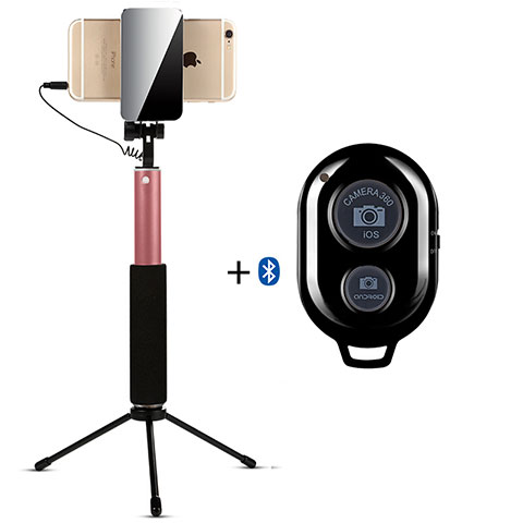 Selfie Stick Stange Bluetooth Teleskop Universal S15 Gold