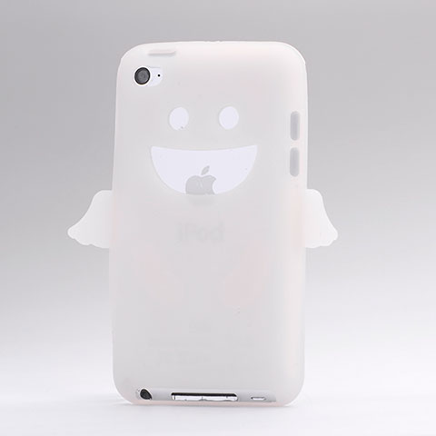 Silikon Hülle Gummi Schutzhülle Engel für Apple iPod Touch 4 Weiß