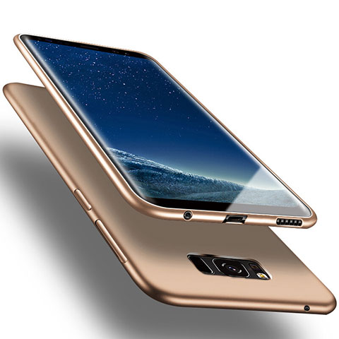 Silikon Hülle Gummi Schutzhülle für Samsung Galaxy S8 Plus Gold